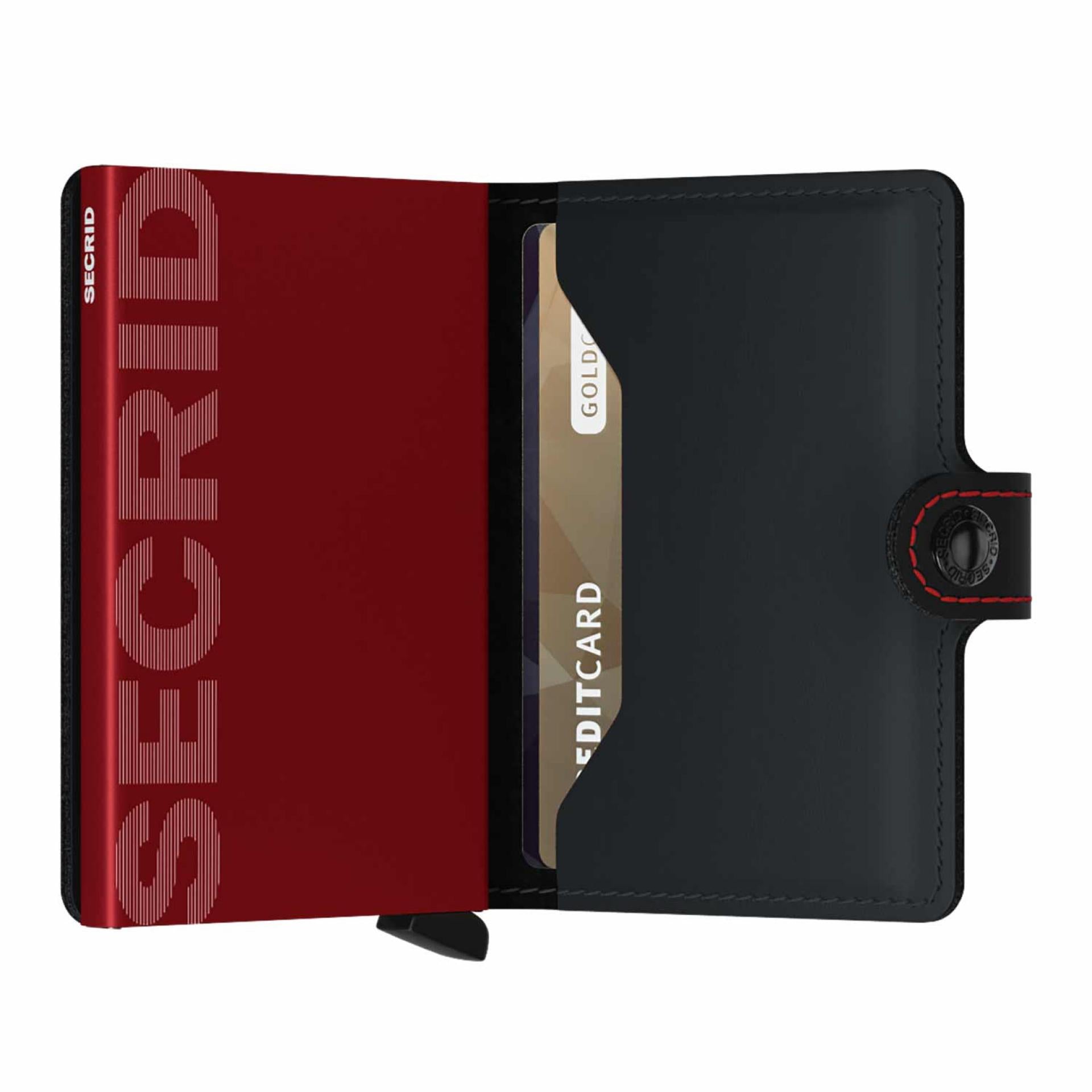 Secrid Miniwallet Matte Black & Red