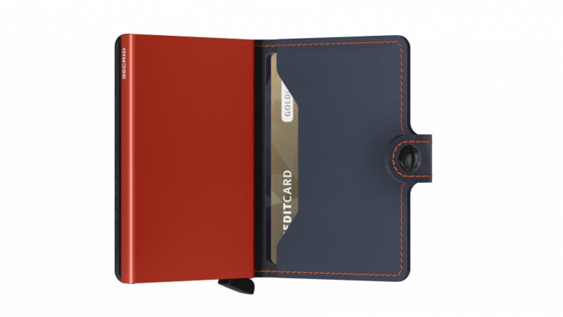Secrid Miniwallet Matte Nightblue Orange