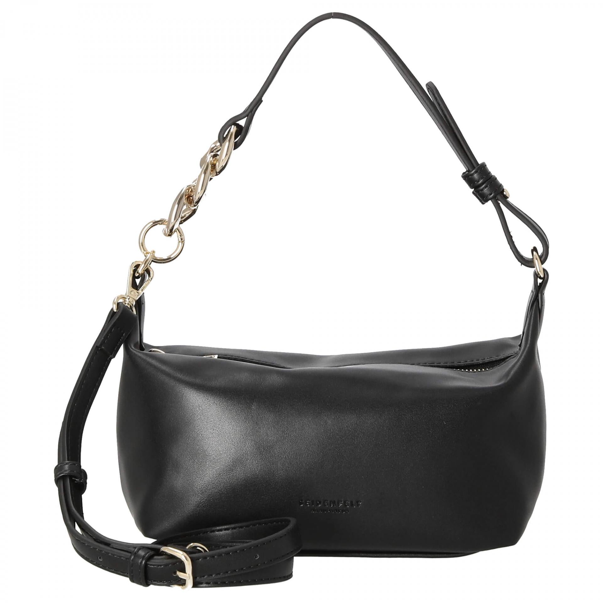 Seidenfelt Schultertasche Nees Shoulderbag - Farbe: black/gold