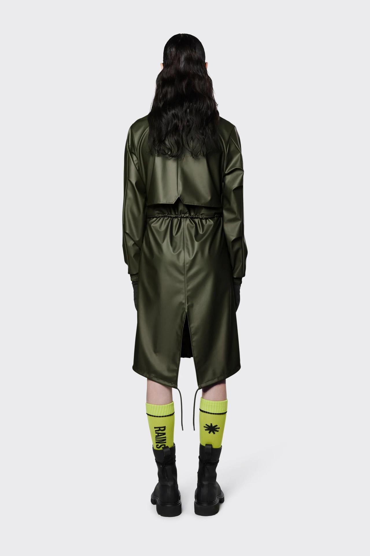 Rains Winter Jacke S String W Parka Evergreen