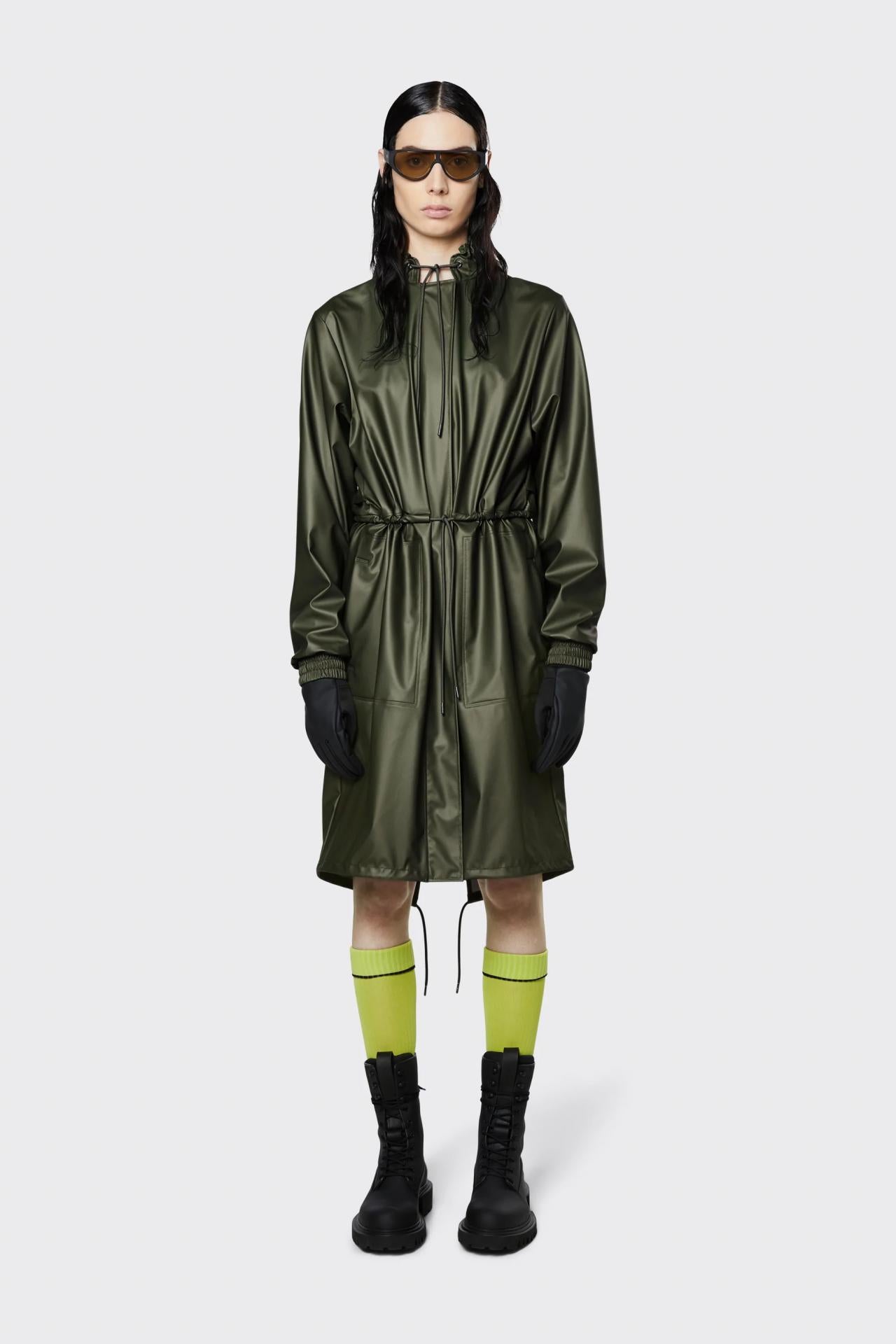 Rains Winter Jacke M String W Parka Evergreen