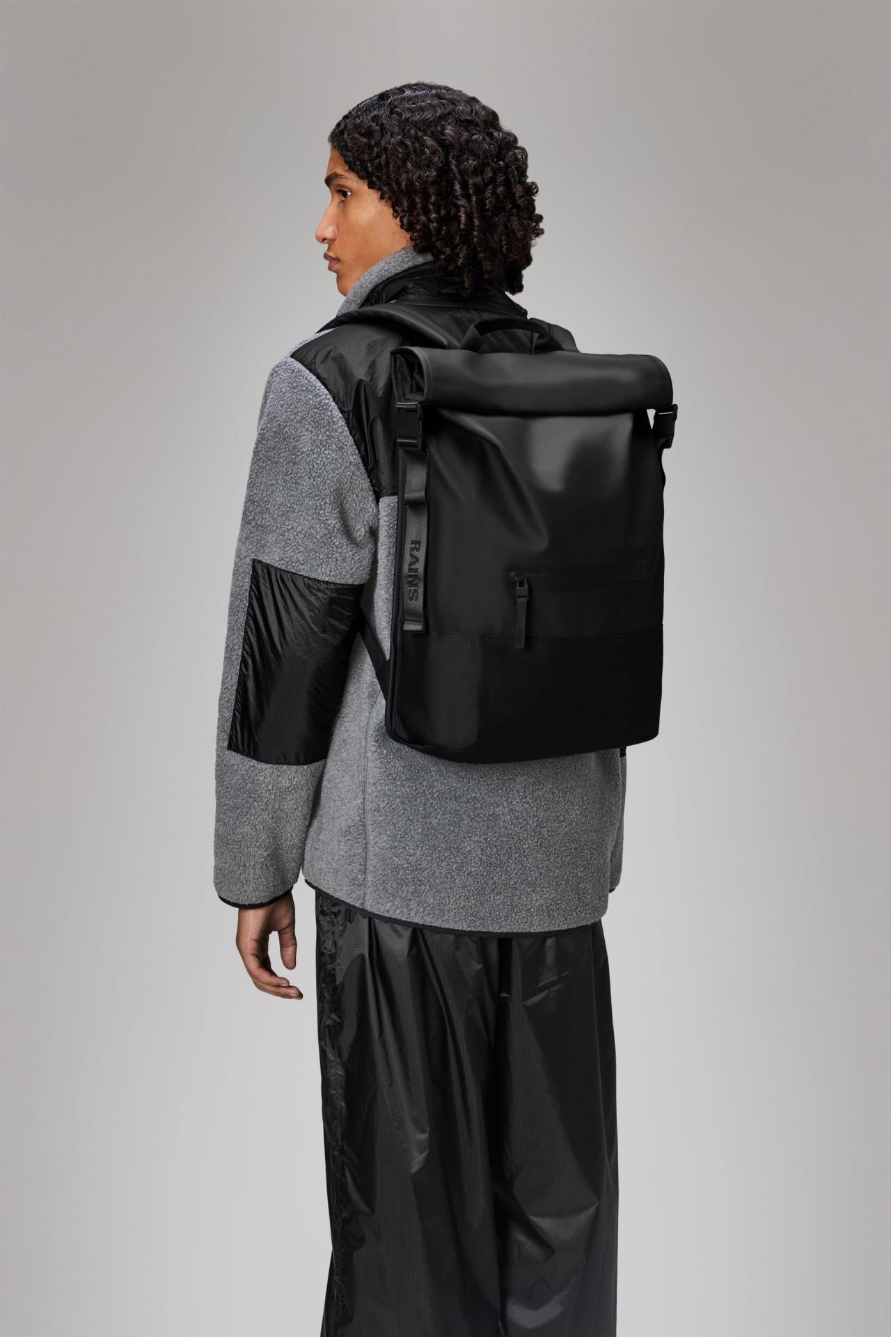 Rains Trail Rolltop Backpack Rucksack W3 - Variante: black