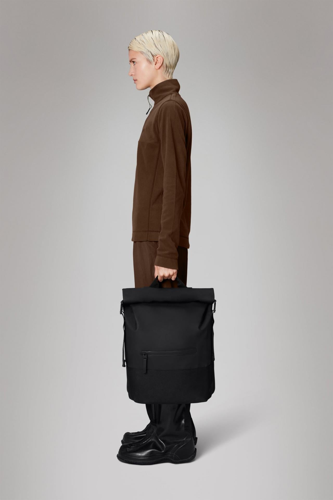 Rains Trail Rolltop Backpack Rucksack W3 - Variante: black