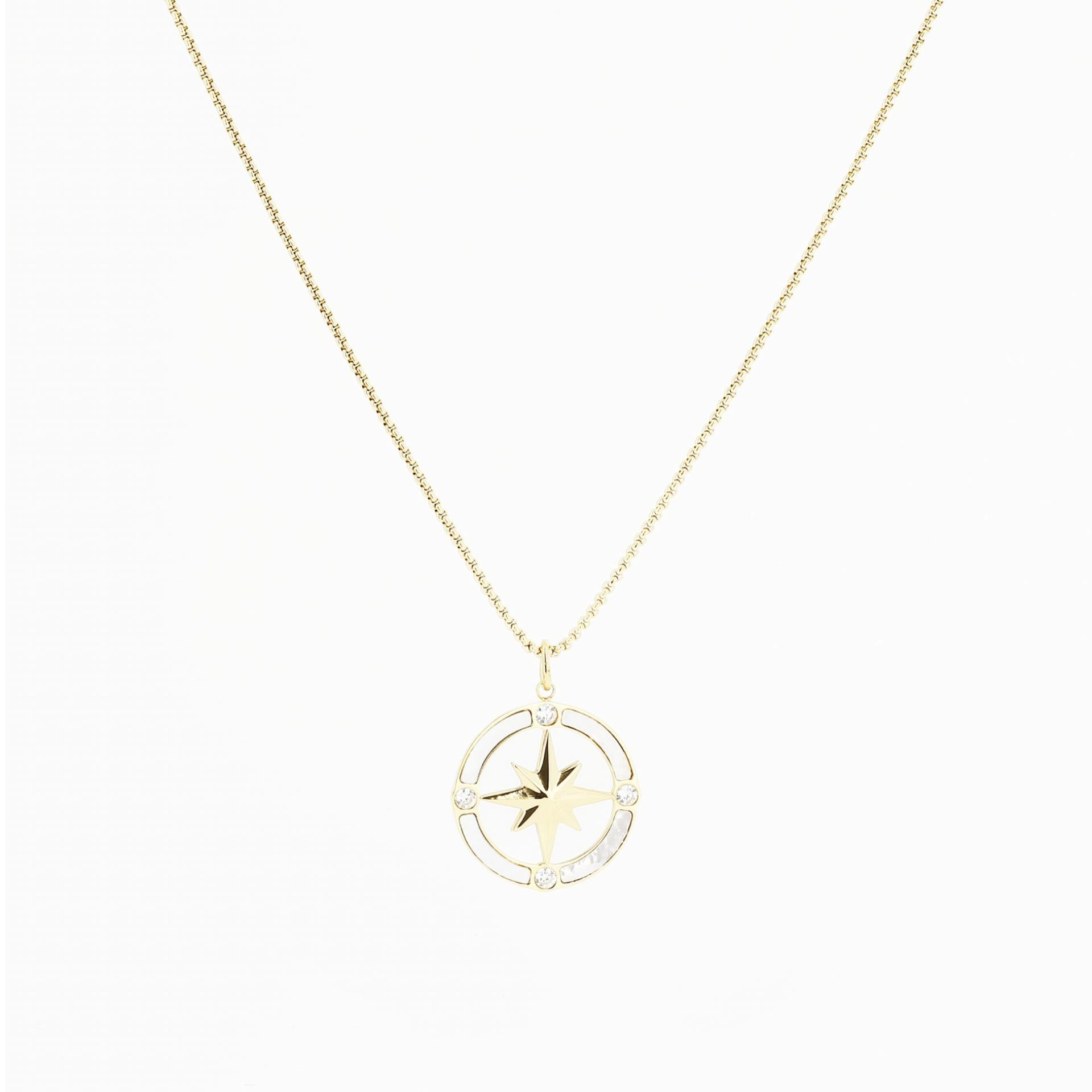 Zag Bijoux COLLIER-NECKLACE - DORENACRE-PERLE - GOLD SHELL