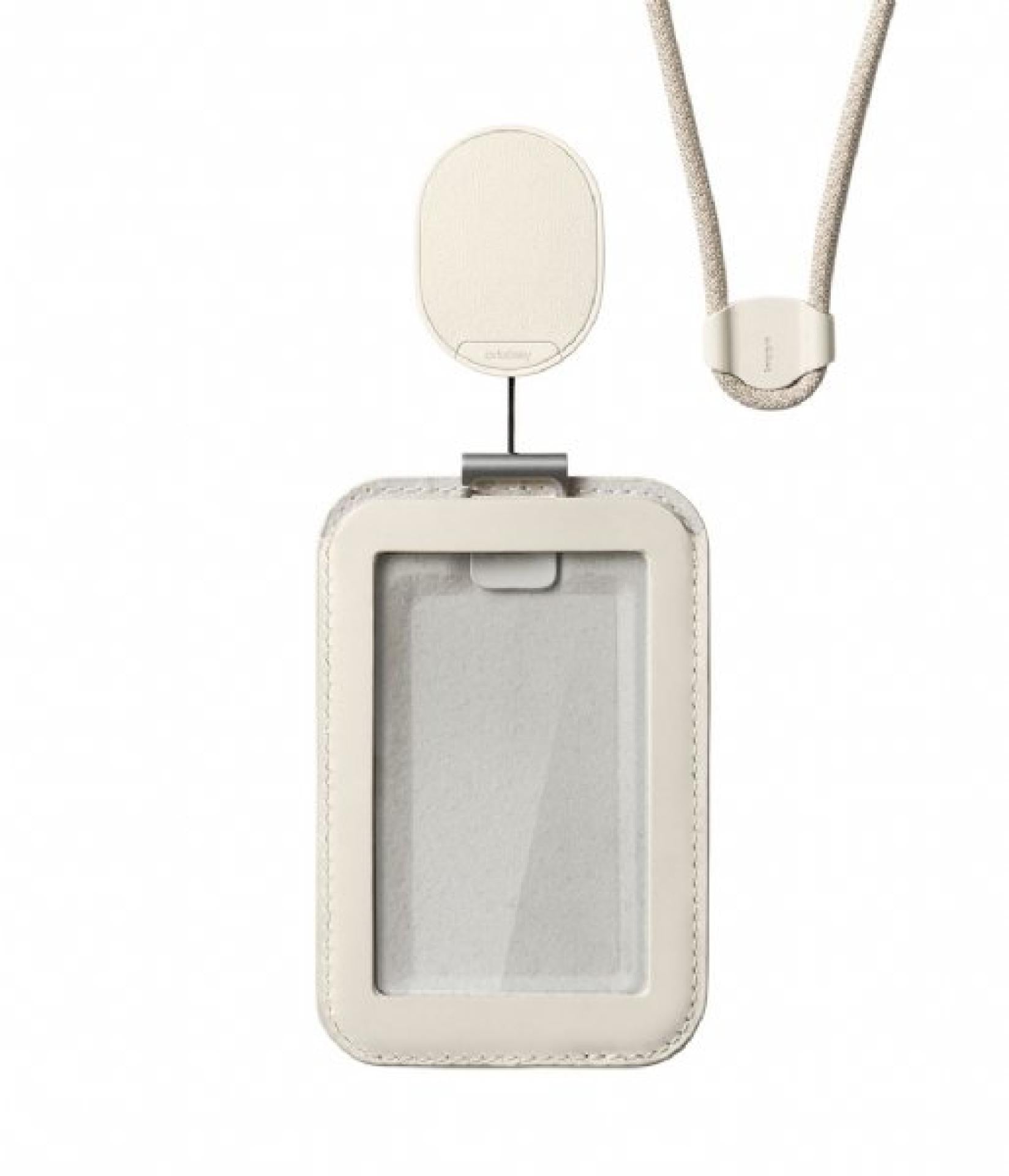 Orbitkey ID Card Holder Pro w/ Lanyard - White