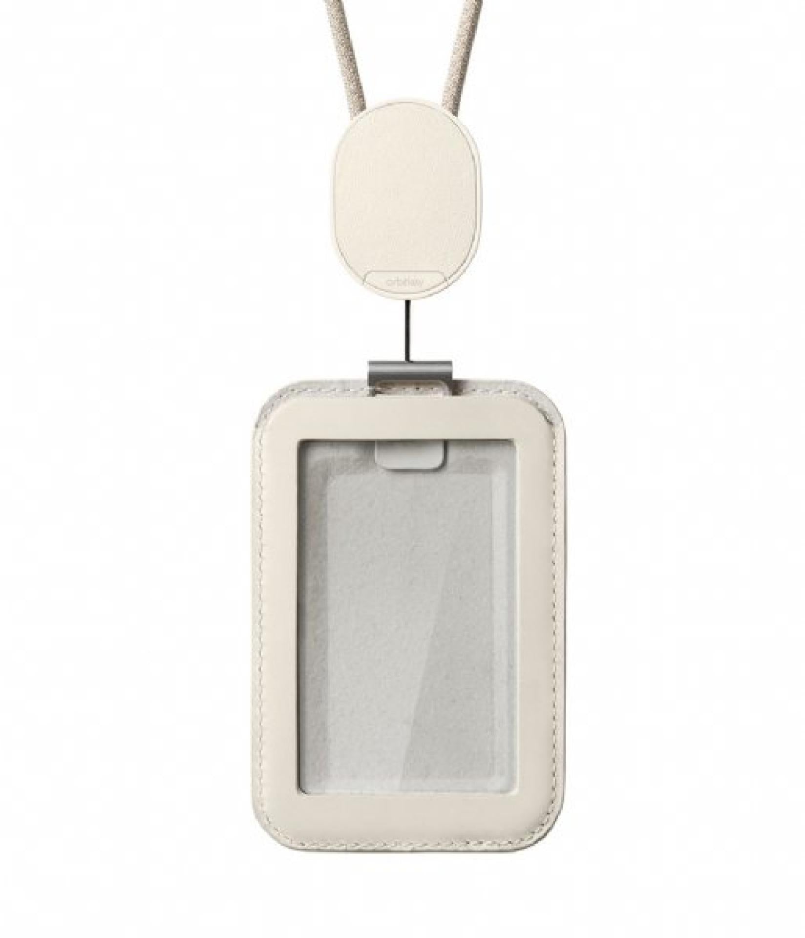 Orbitkey ID Card Holder Pro w/ Lanyard - White