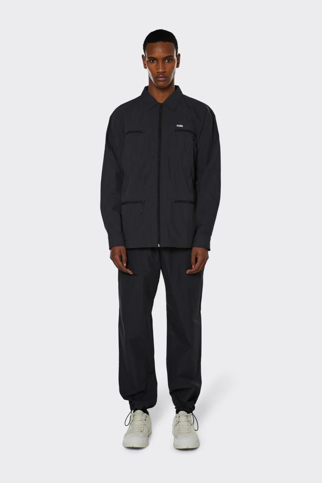 Rains Regenjacke Jackets Woven Shirt Schwarz S