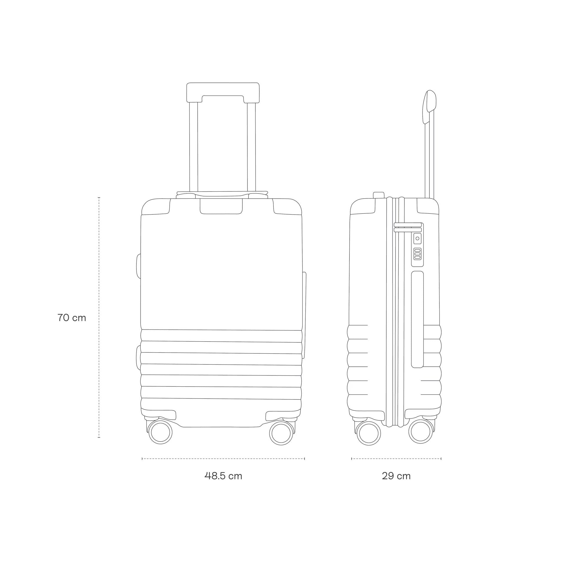 Kapten & Son Hartschalen Koffer Polycarbonat Heathrow Check Sandstone 70 cmL
