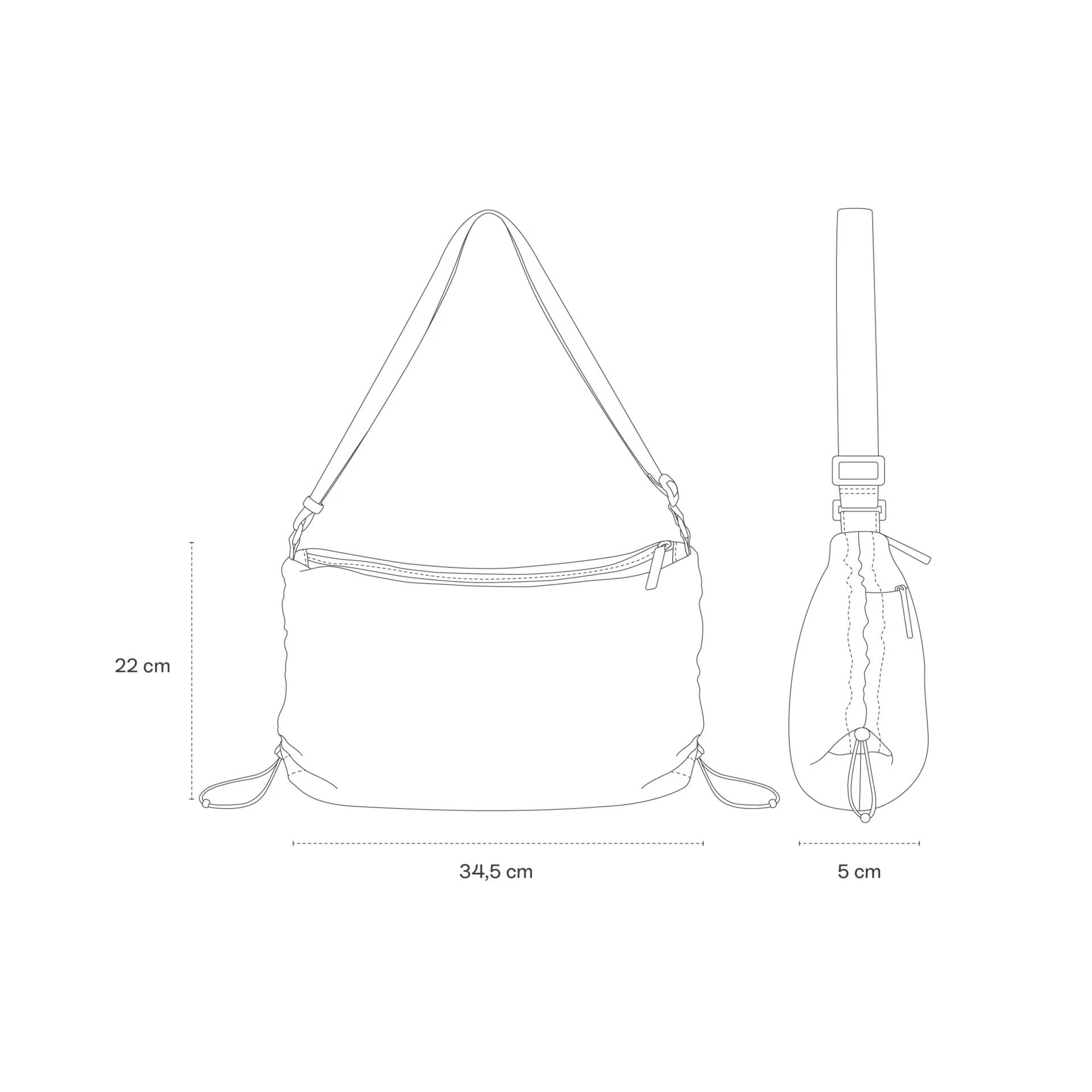 Kapten and Son Umhängetasche Skara Smal Leo sadstone