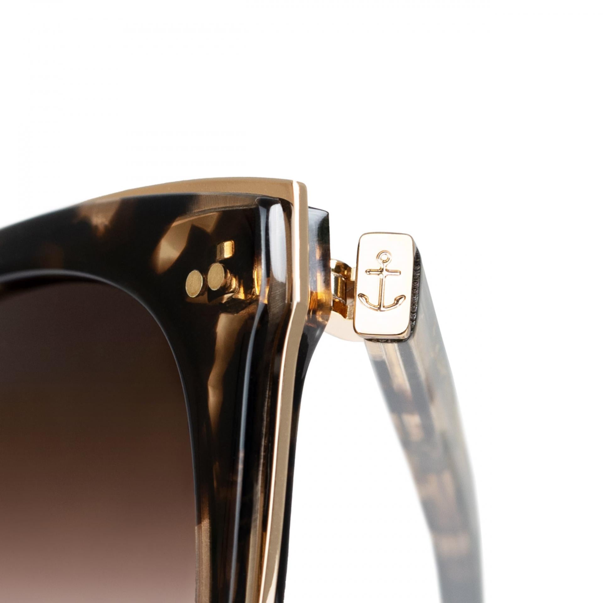 Kapten and Son Sonnenbrille Manhattan Crystal Tortoise Brown