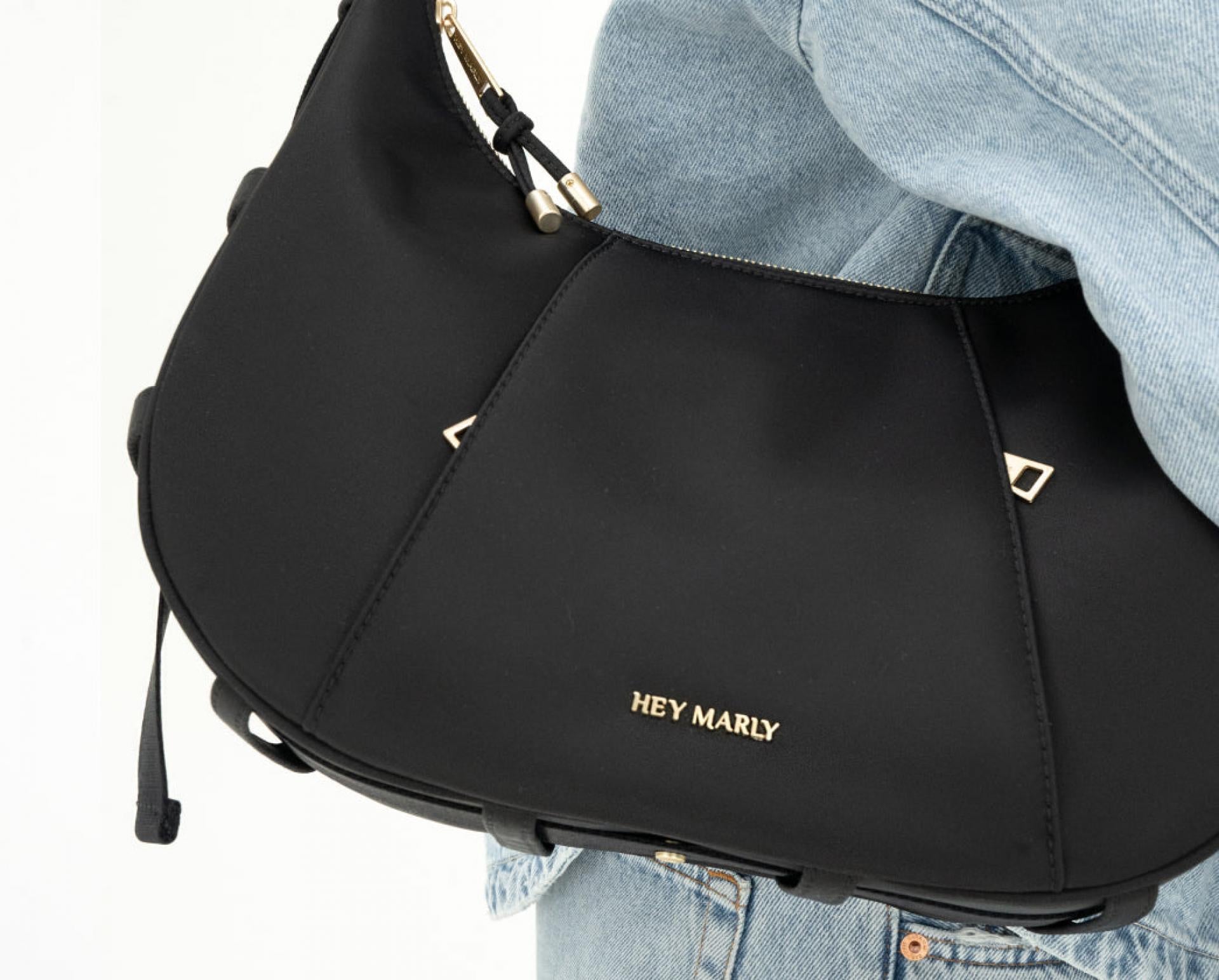 Hey Marly Handtasche Lifetime Sister Nylon M - Black