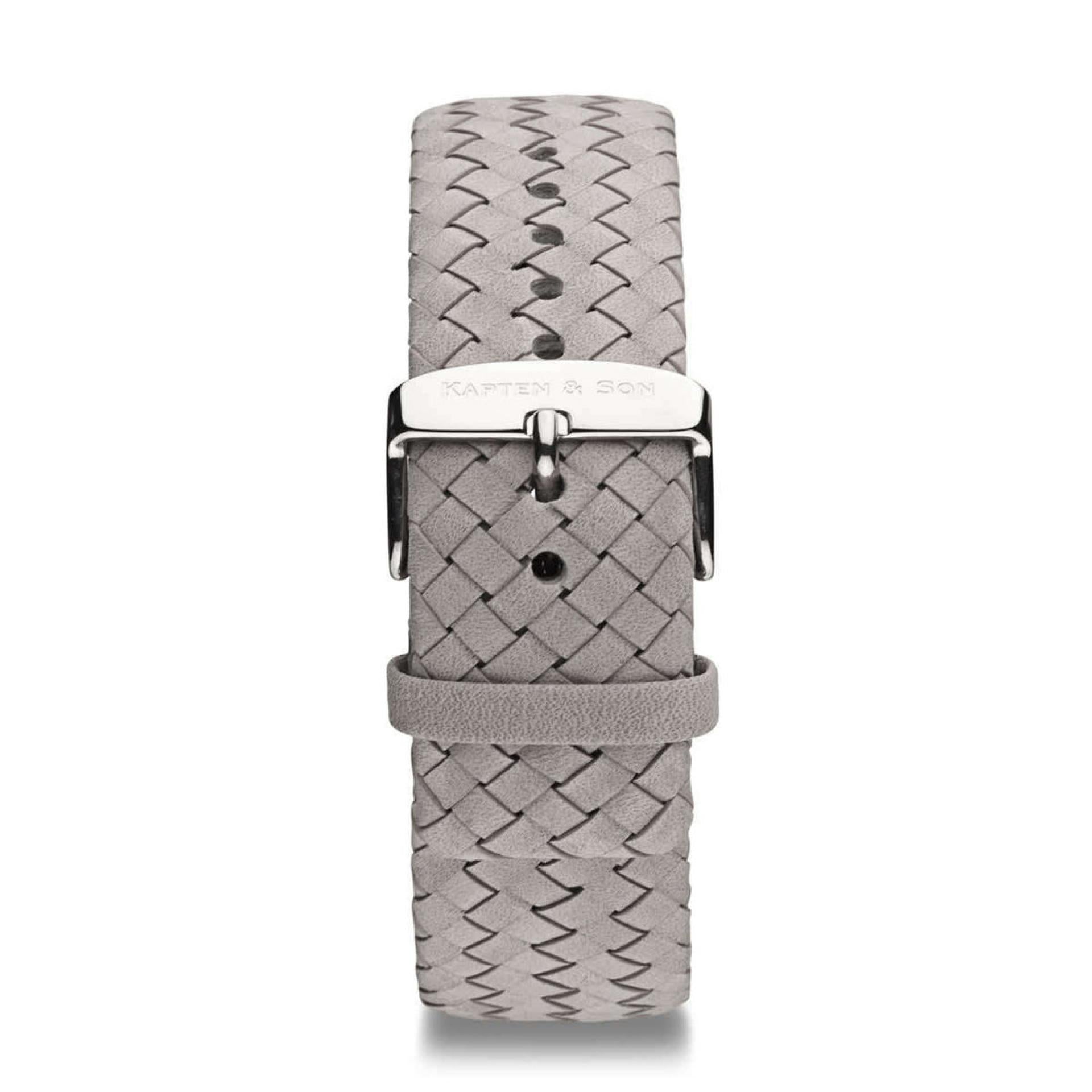 Kapten & son chronograph grey woven deals