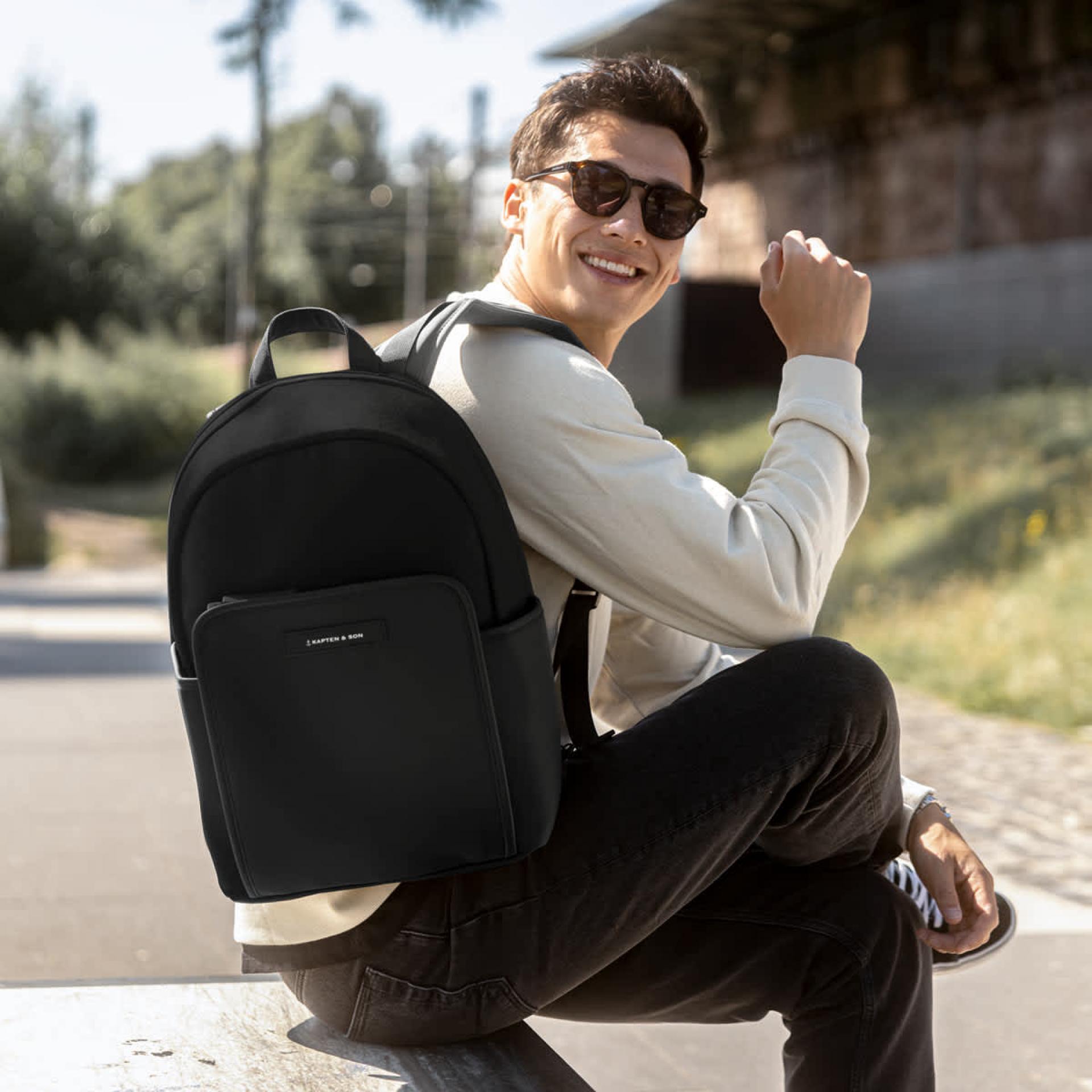 Kapten & Son Rucksack Aalborg All Black