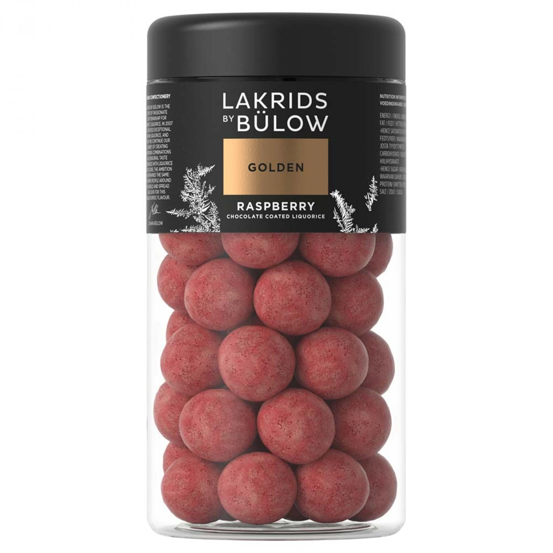 Lakrids by Bülow Regular- GOLD- Raspberry 295g