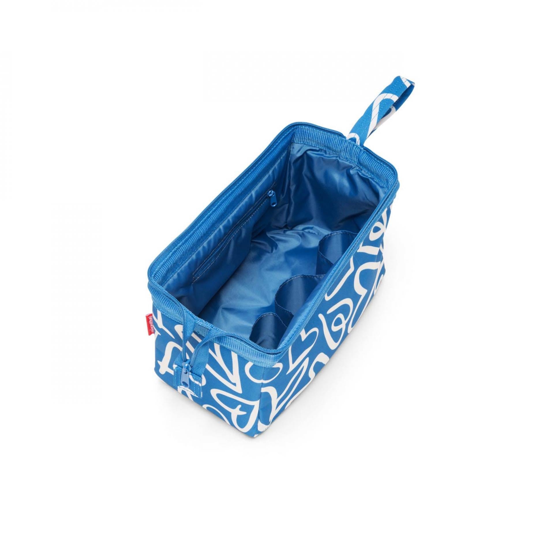 Travel cosmetic funky hearts Kulturbeutel hellblau
