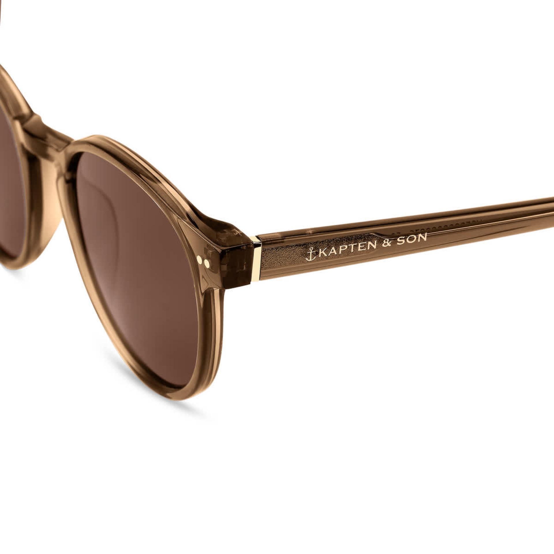 Kapten & Son Sonnenbrille Marais Transparent Caramel Brown