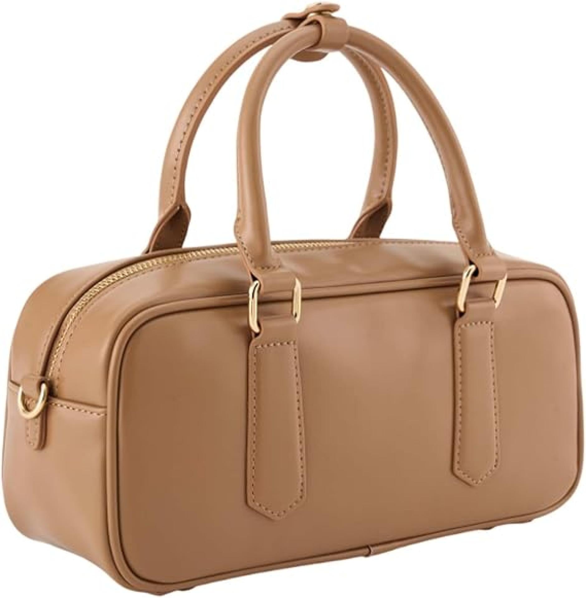 Seidenfelt Handtasche Arvaja Bowling Bag toffee