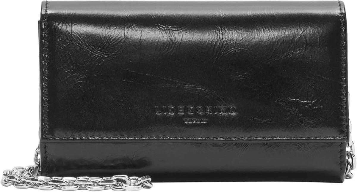 Liebeskind Berlin Handtasche Börse Malia L WALLET L Lack Distressed blackSchwarz