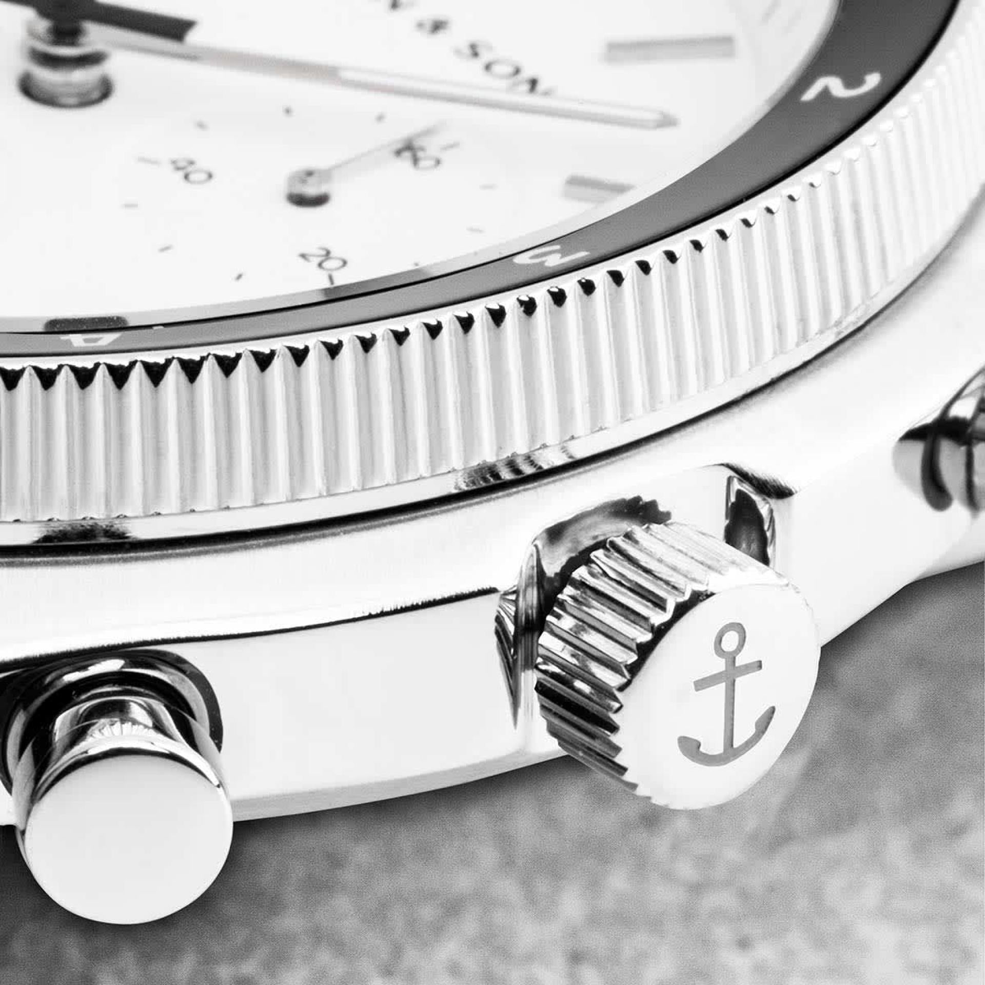 Kapten & Son Uhr Rise Silver Steel 43mm
