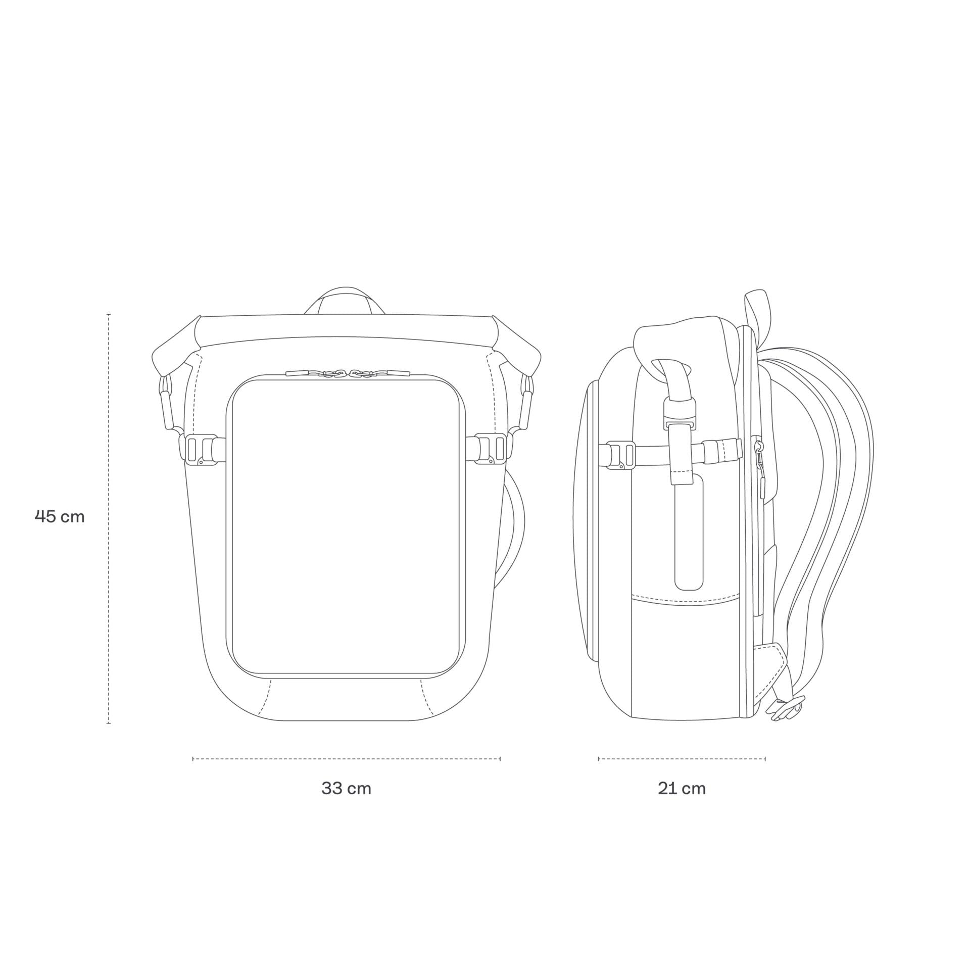 Kapten and Son Rucksack LISBON ALL BLACK