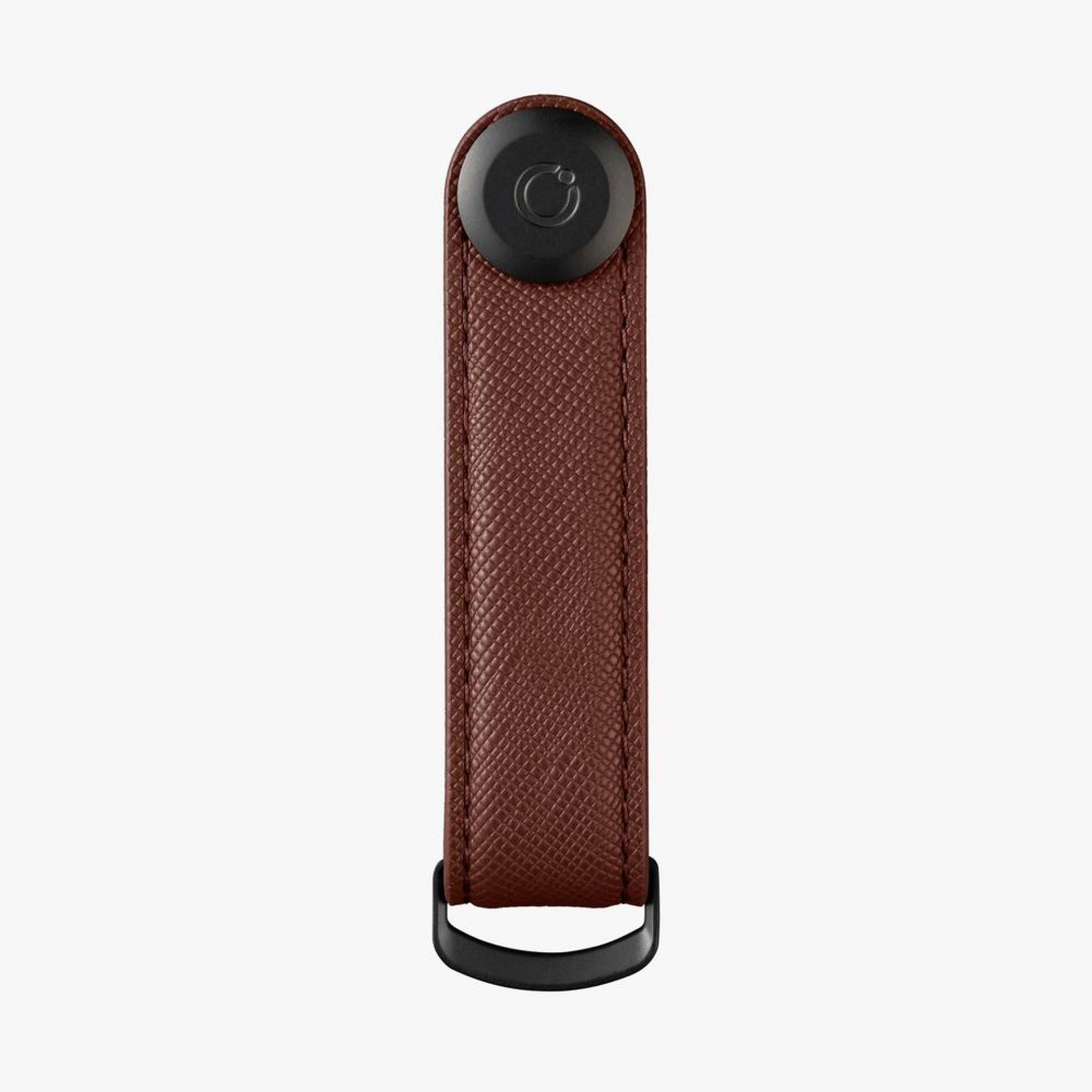 Orbitkey Key Organiser Saffiano Leather Dark Cherry