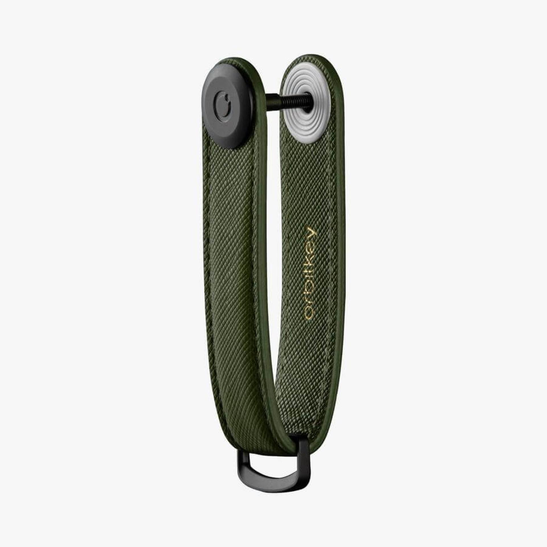 Orbitkey Key Organiser Saffiano Leather Olive