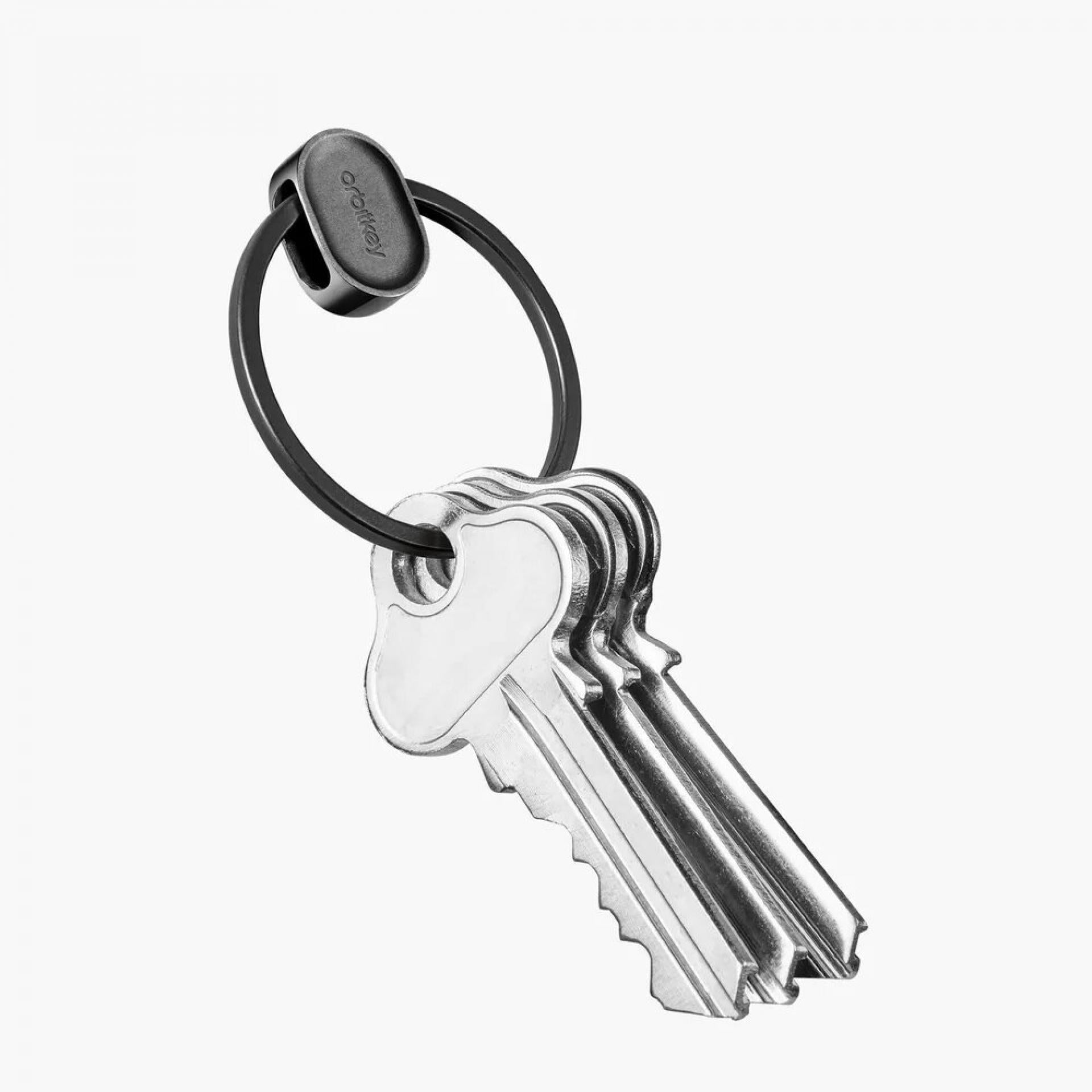 Orbitkey Schlüsselring Edelstahl black