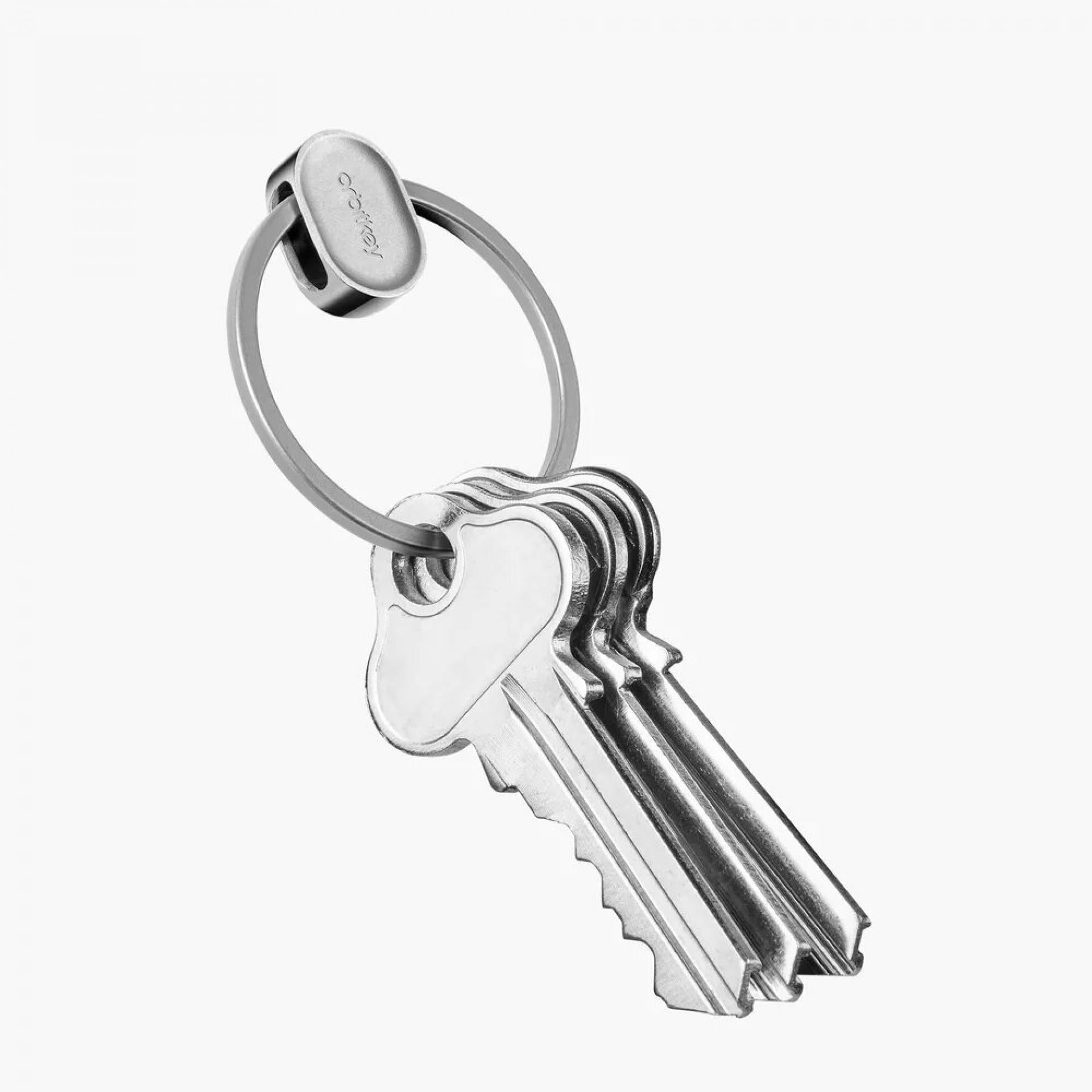 Orbitkey Schlüsselring Ring V2 Edelstahl Silber