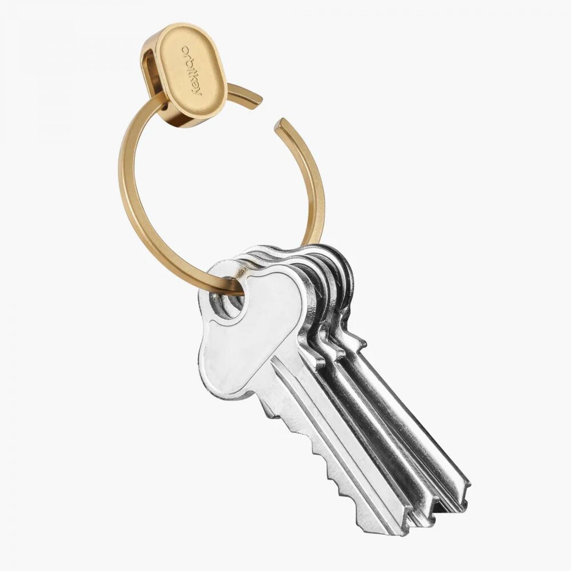 Orbitkey Schlüsselring Ring V2 Edelstahl Yellow Gold