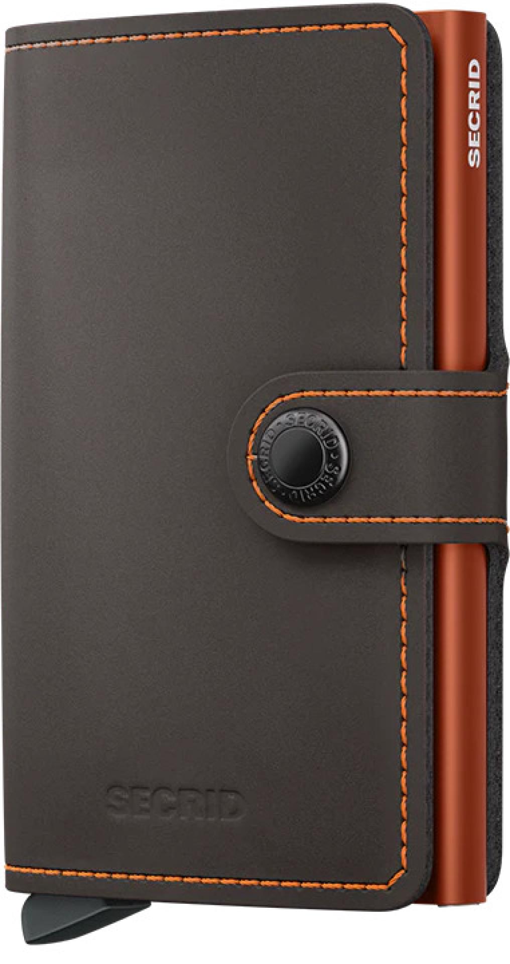 Secrid Miniwallet Matte Truffle & Orange