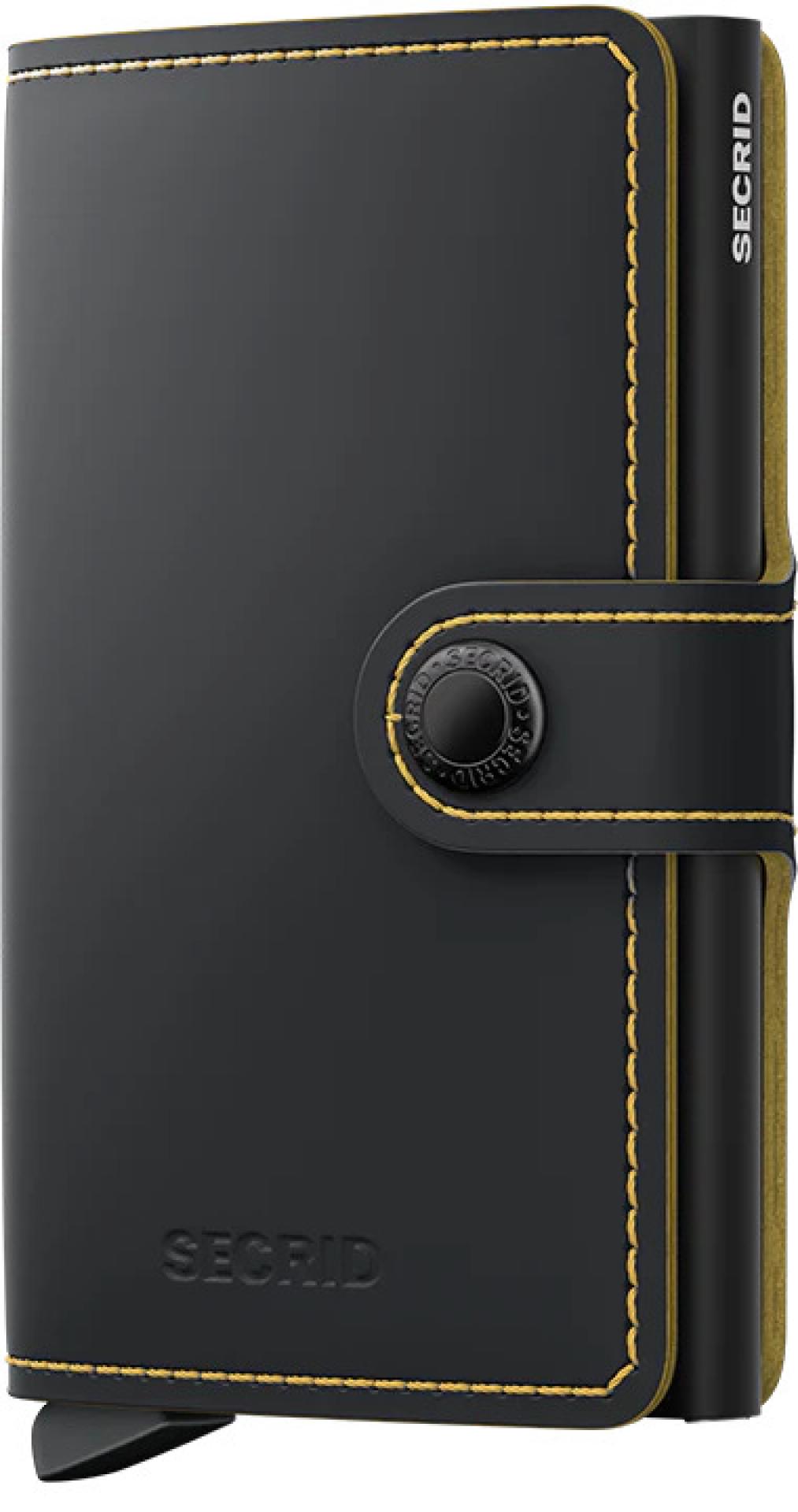 Secrid Miniwallet Matte Black&Ochre