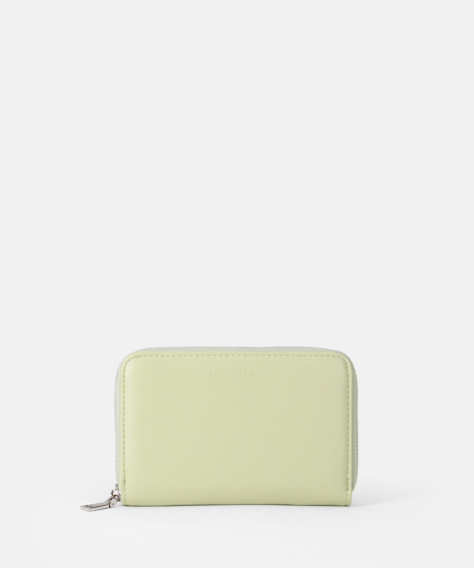 Seidenfelt Geldbörse Ebba light green