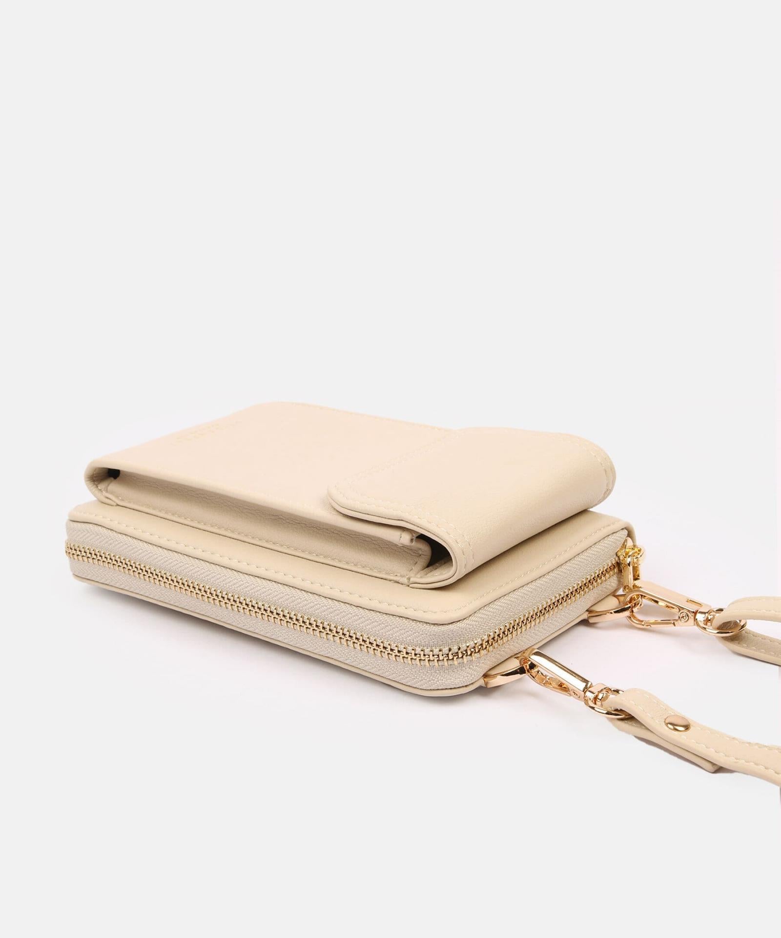 Seidenfelt Handytasche Calla - Variante: Beige Gold