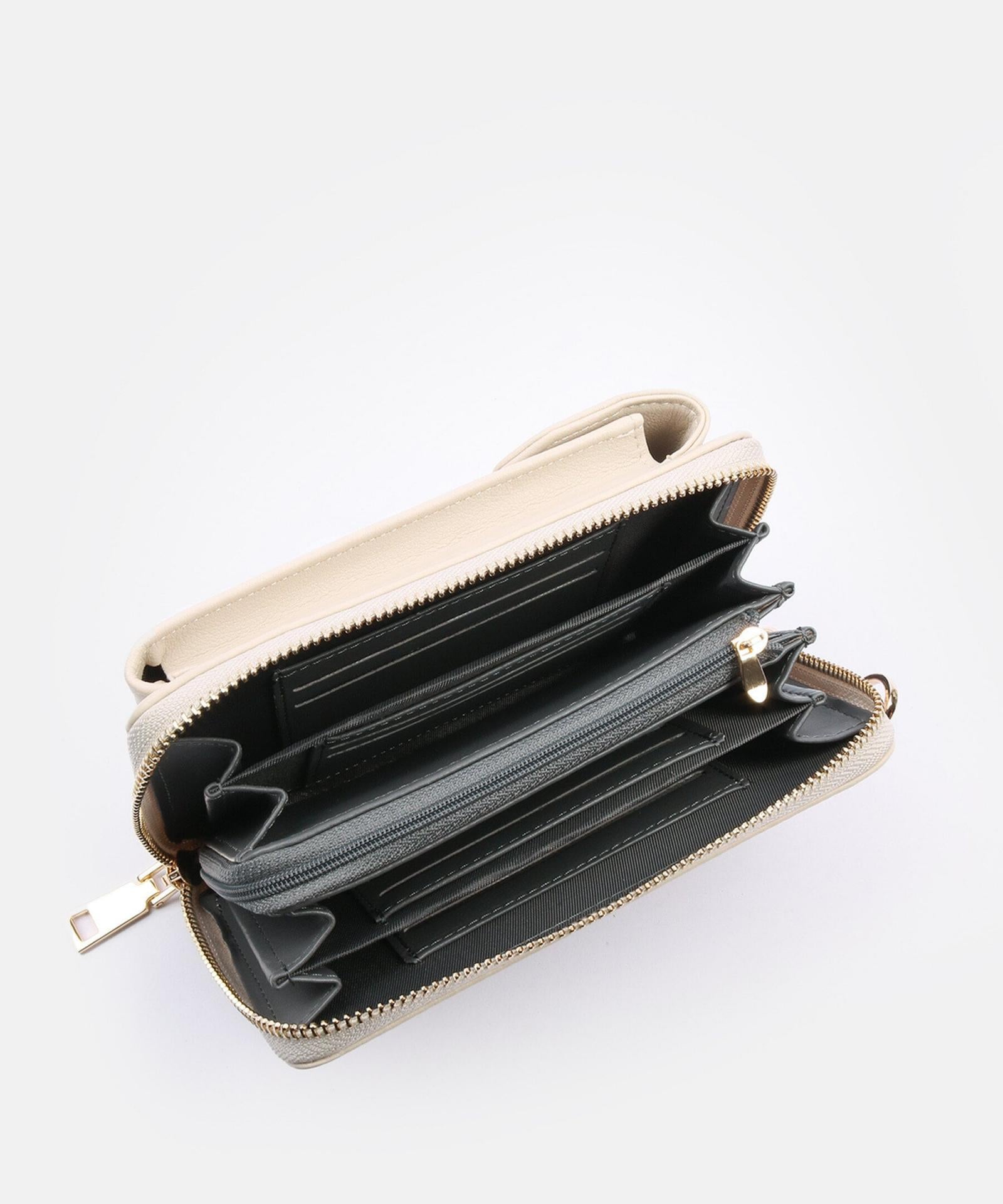 Seidenfelt Handytasche Calla - Variante: Beige Gold