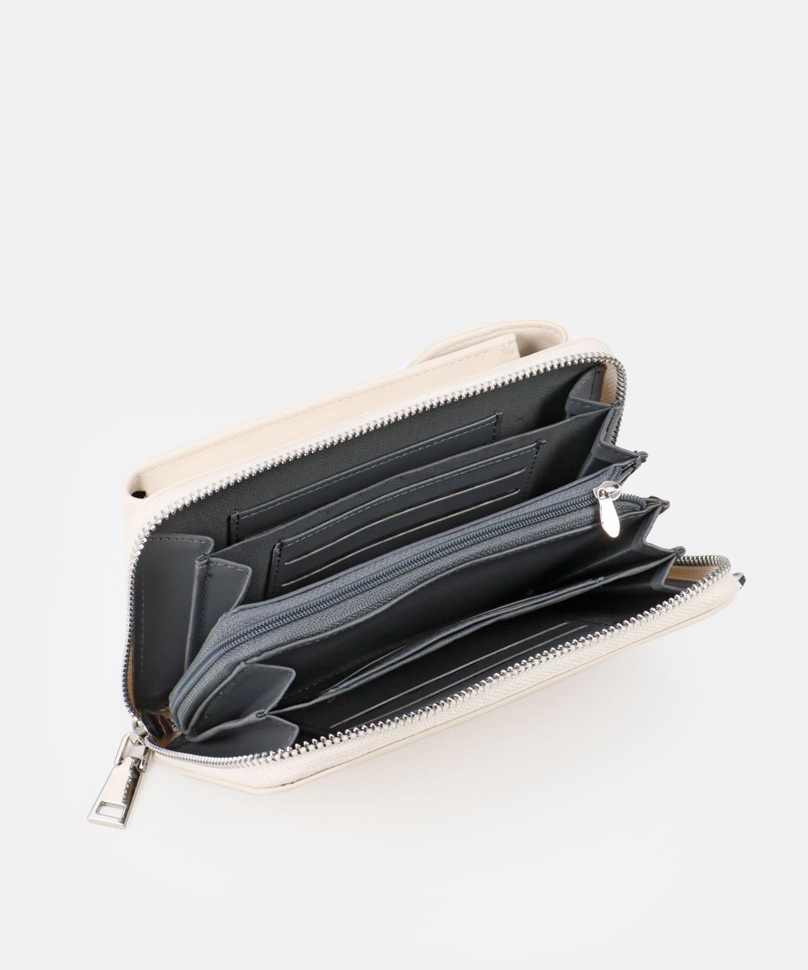 Seidenfelt Handtasche Calla Beige
