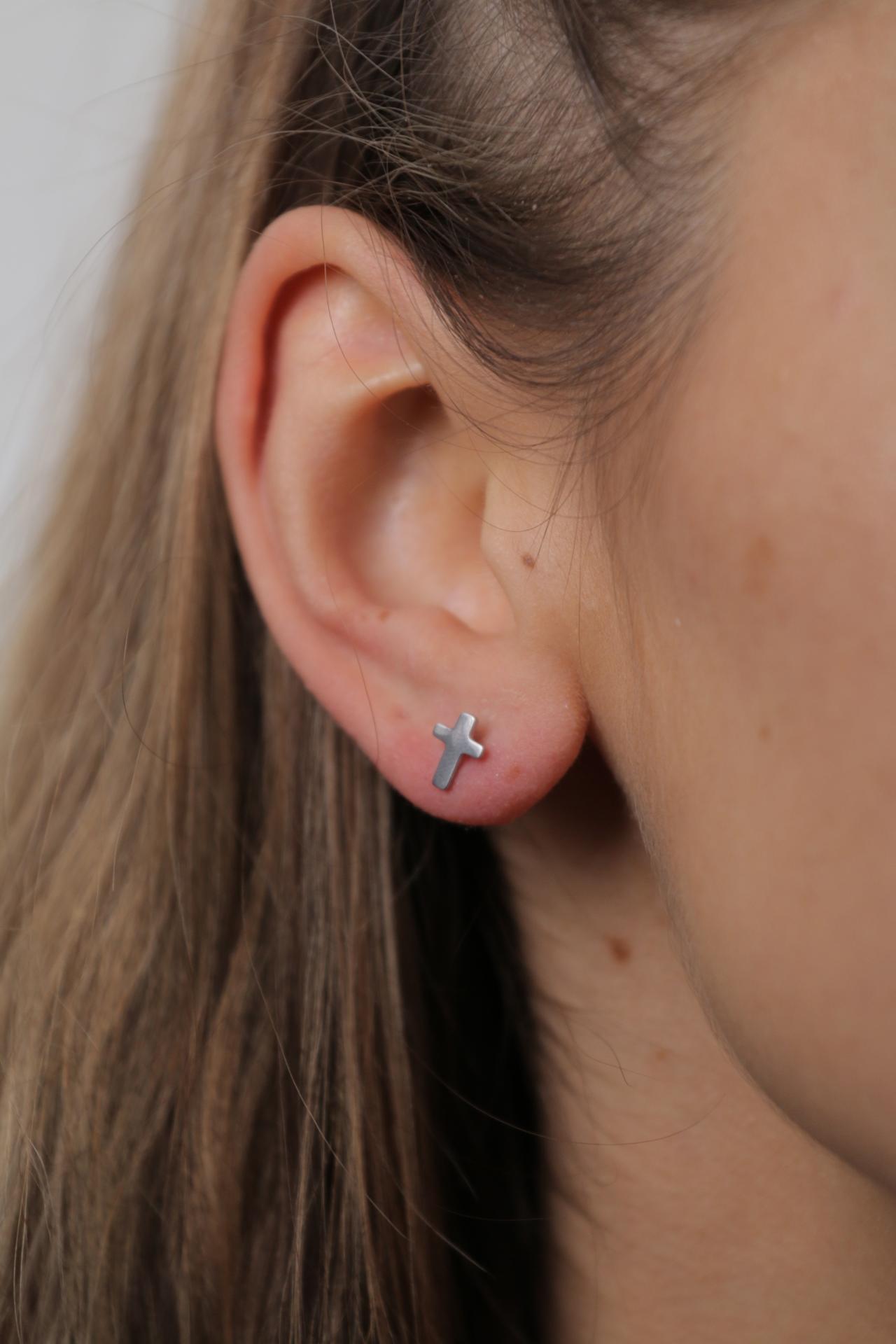 ZAG Bijoux Ohrstecker Kreuz Silber