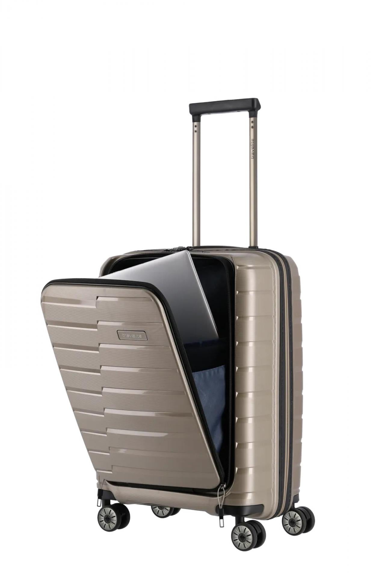 Travelite AIR BASE Trolley S+ mit Vortasche Anthrazit