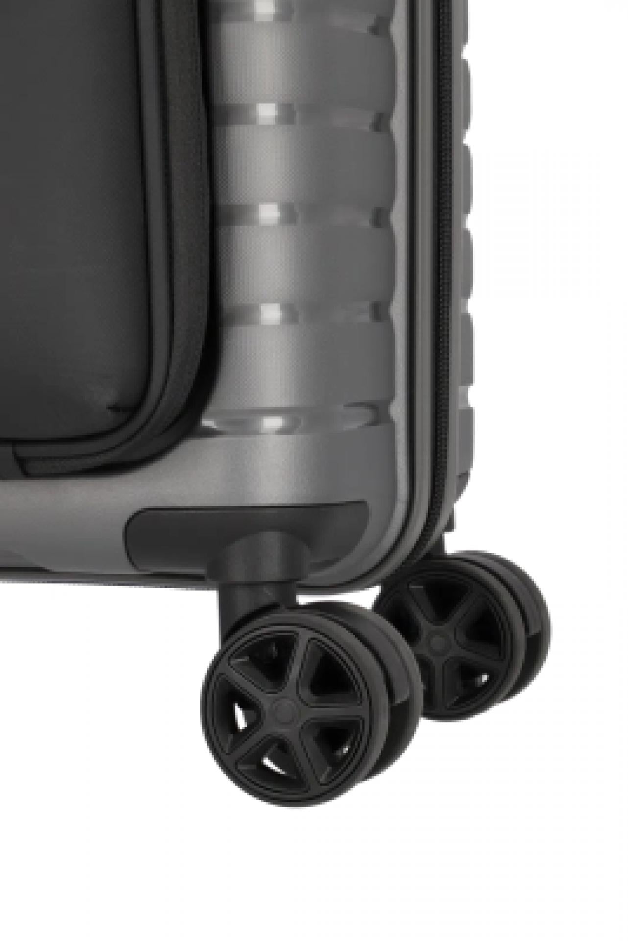 Travelite TRIENT 4w Trolley S Vortasche Anthrazit
