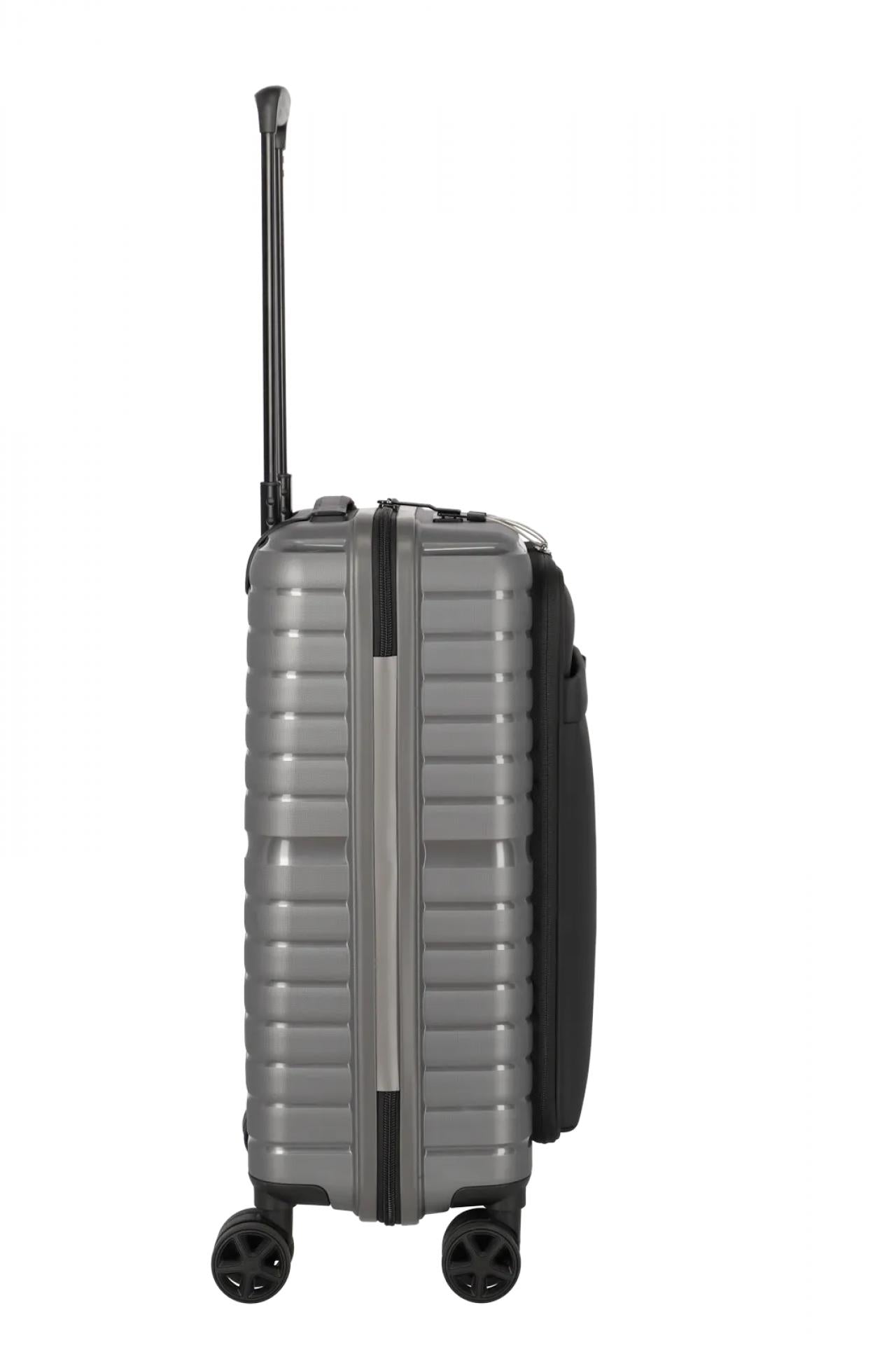 Travelite TRIENT 4w Trolley S Vortasche Anthrazit