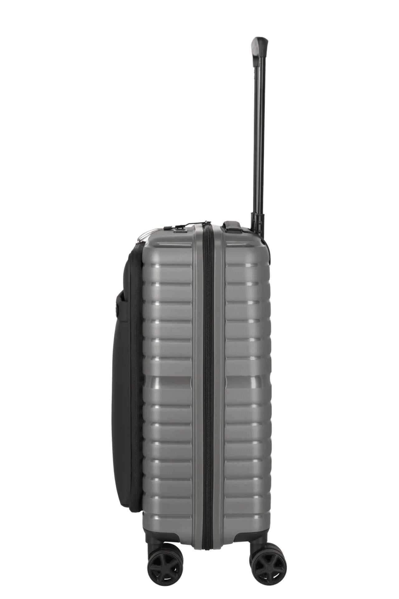 Travelite TRIENT 4w Trolley S Vortasche Anthrazit