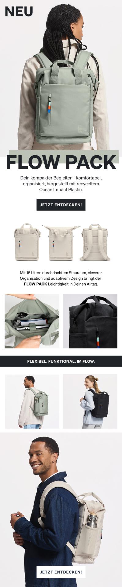 Got Bag Flow Pack Rucksack black 16 Liter