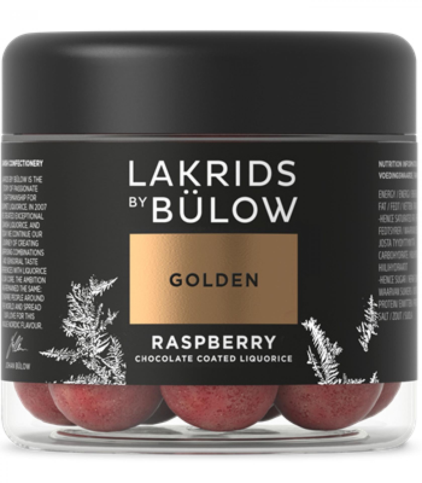 Lakrids by Bülow Small - GOLDEN - Raspberry 125 g