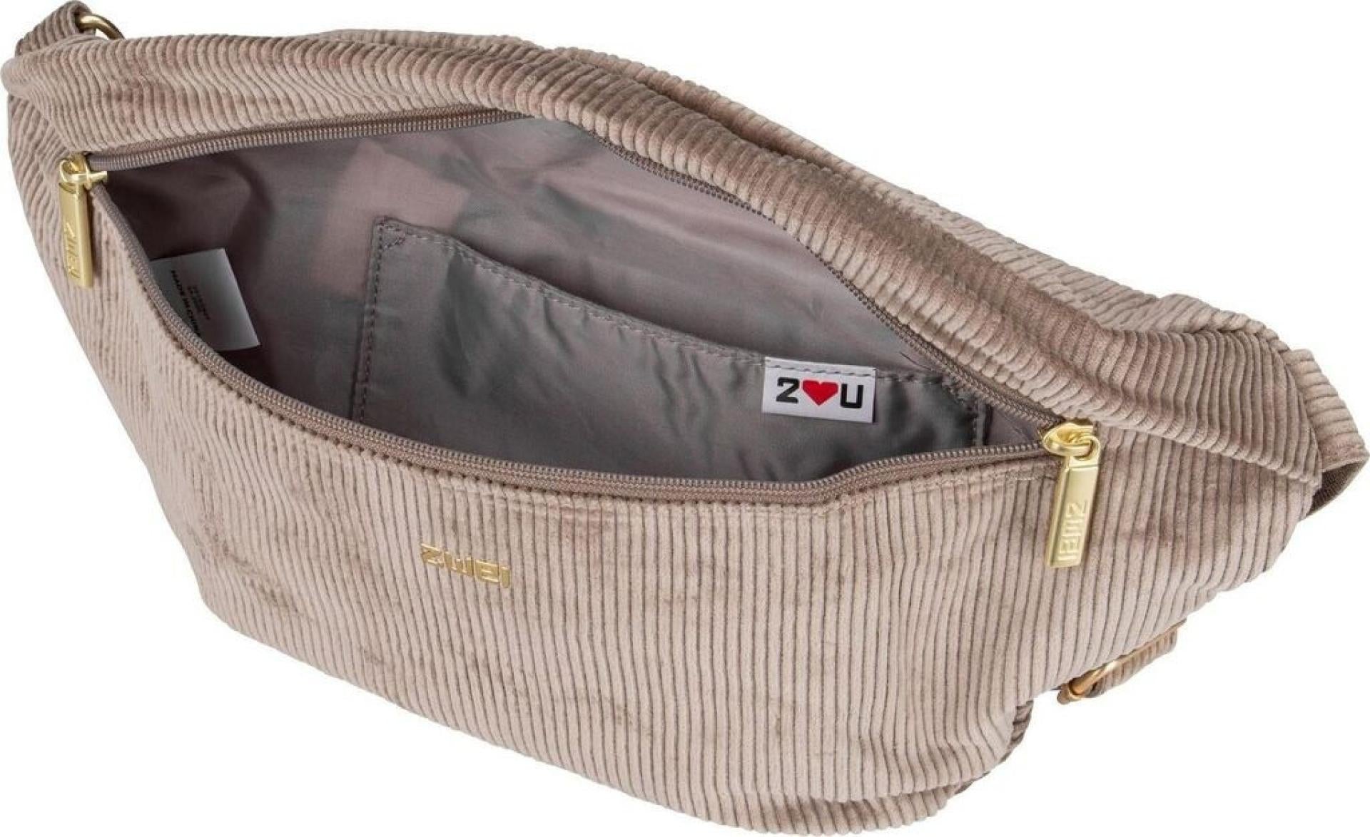 Zwei Bags MADEMOISELLE.M MH4 Hip Bag Crossbag Tasche - Variante: Cord mocca