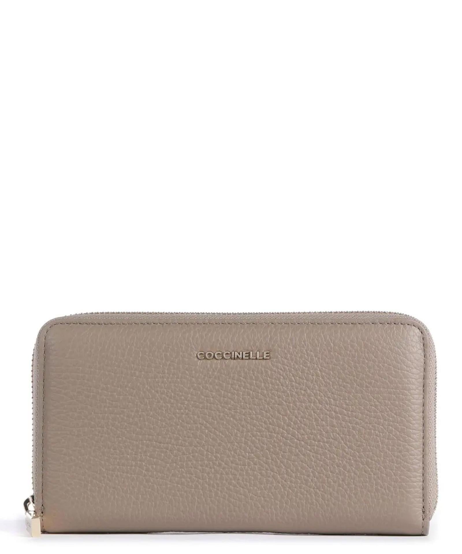 Coccinelle WALLET GRAINED LEATHER / WARM TAUPE