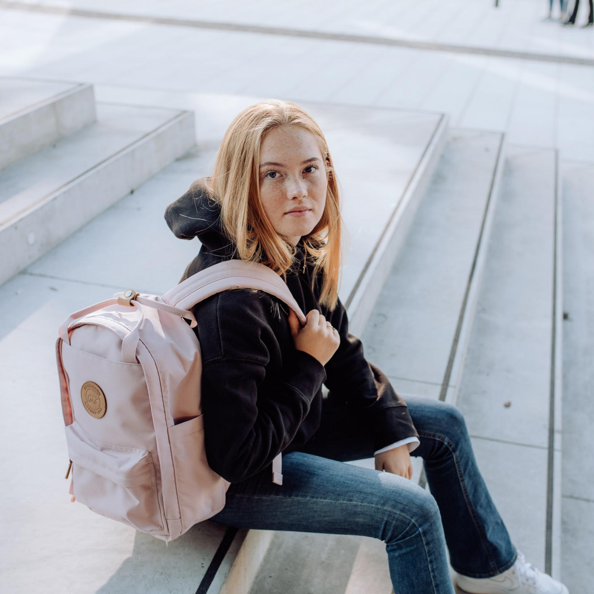 Beckmann Rucksack City Light Pink