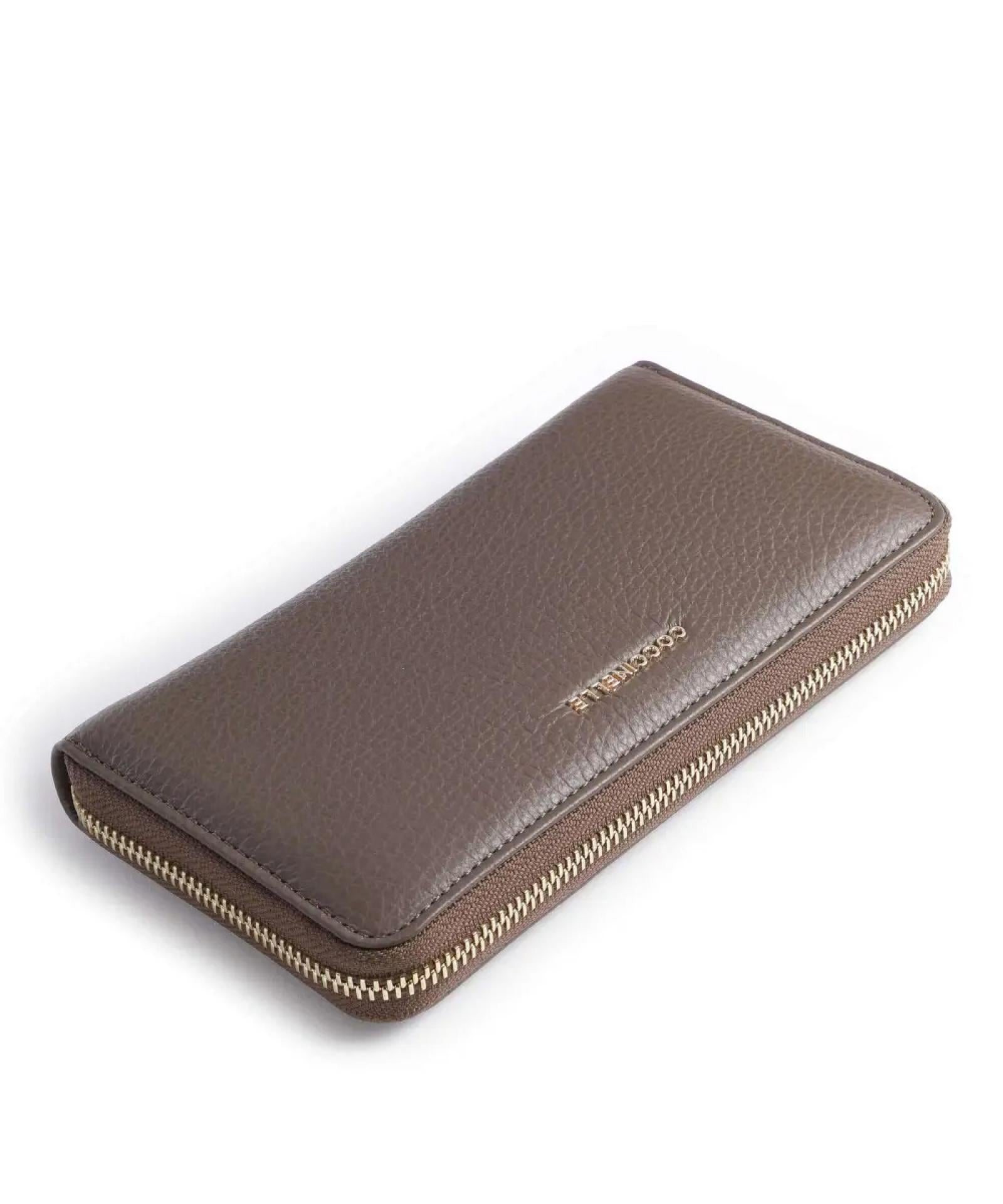 Coccinelle WALLET GRAINED LEATHER / COFFEE