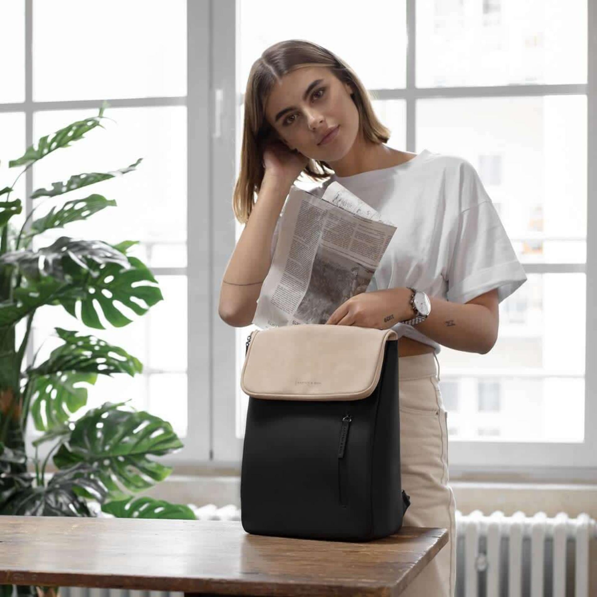 Kapten & Son Rucksack Vallen Cream Black