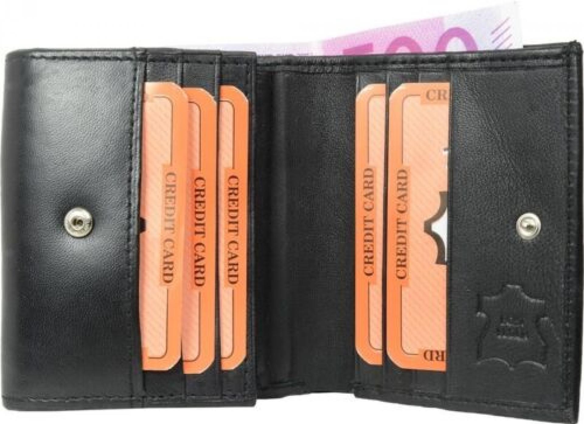 Dariya Wiener Schachtel mit Schütte Nappa Leder Farbe: schwarz