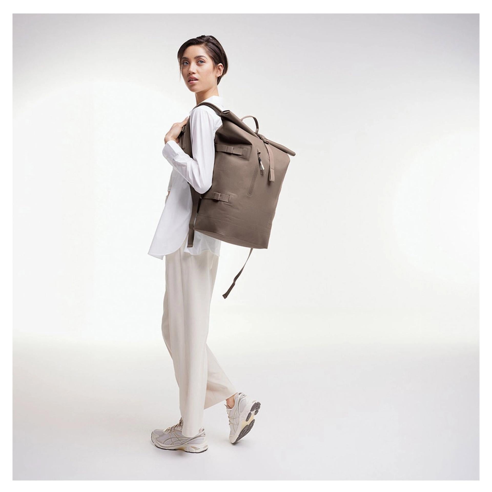 Got Bag ROLLTOP 2.0 Backpack Rucksack 15" monochrome oyster braun