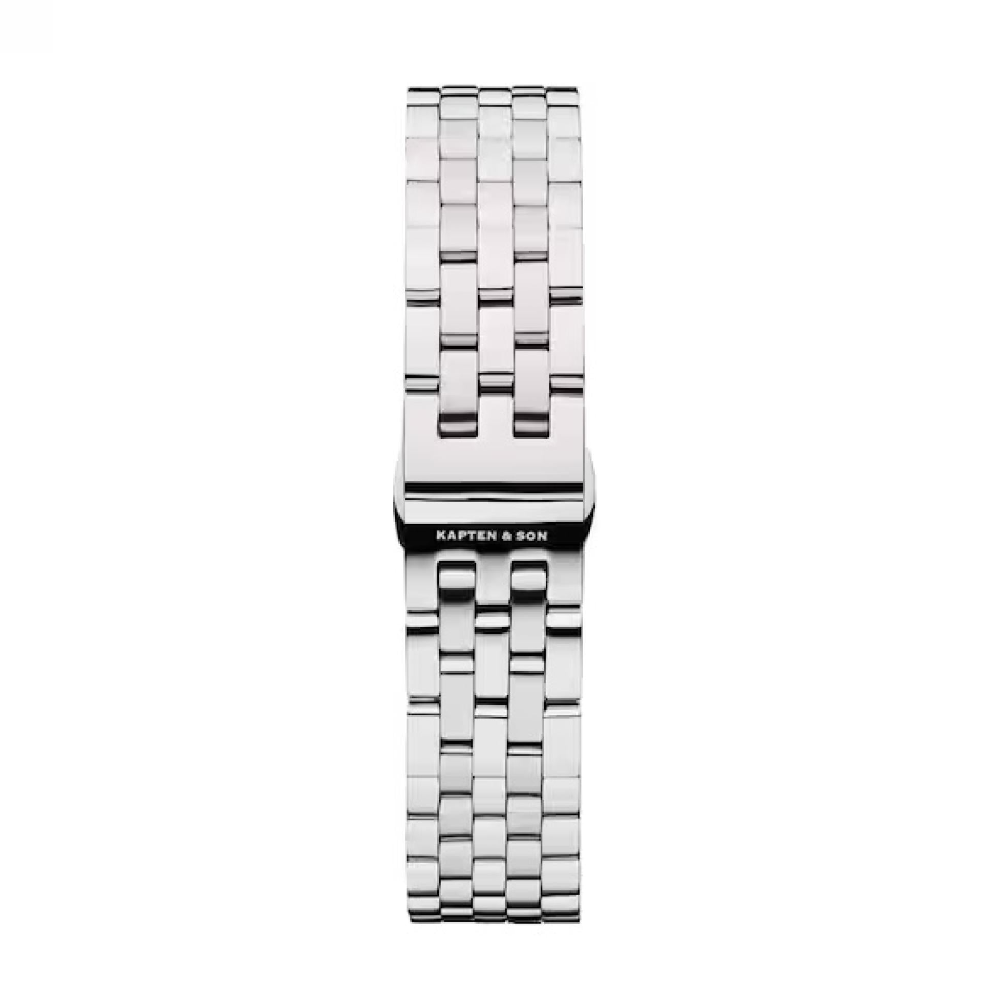 Kapten & Son Uhrenarmband Grace 16Mm Steel silberfarben